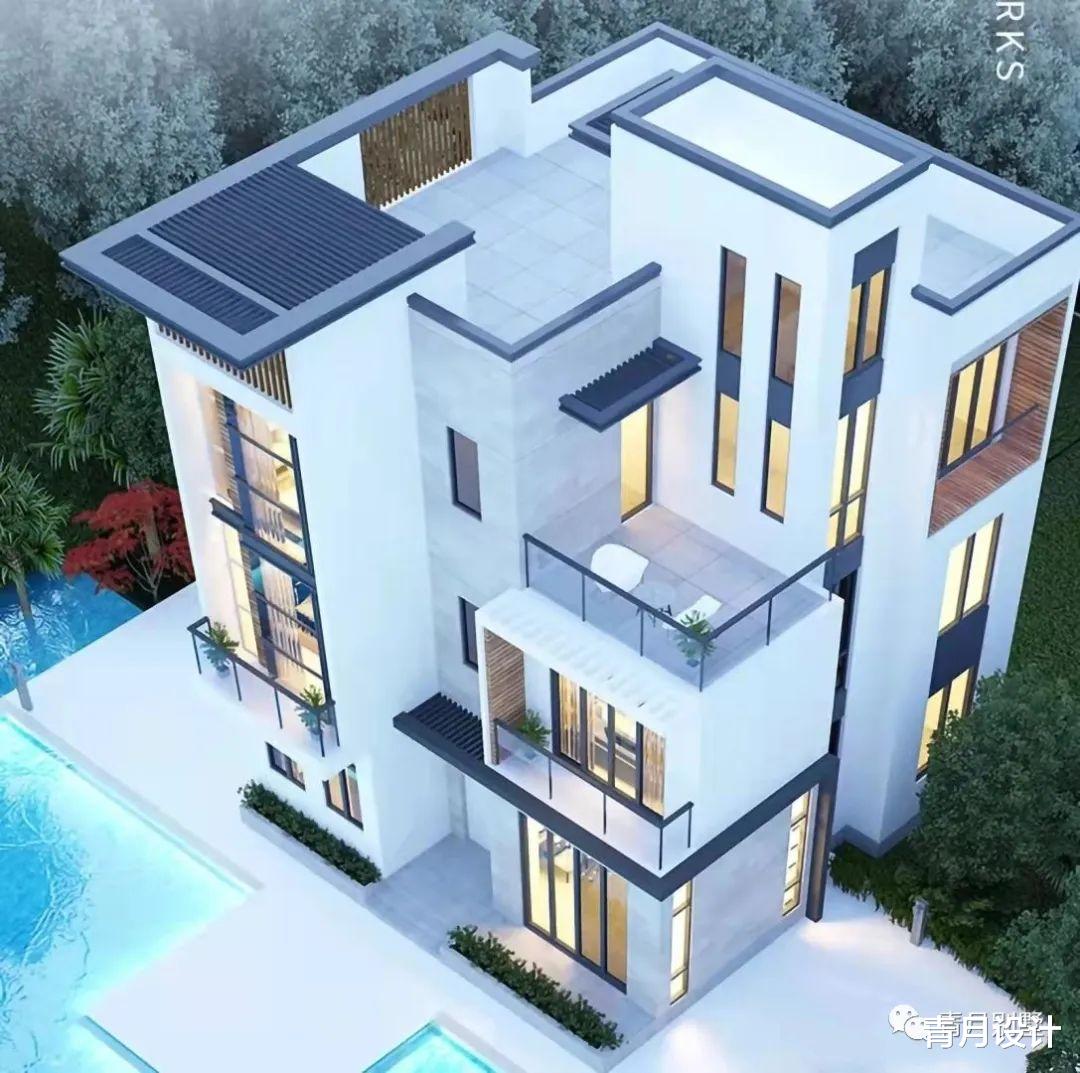 白色系现代小别墅,优雅浪漫的风情藏也藏不住