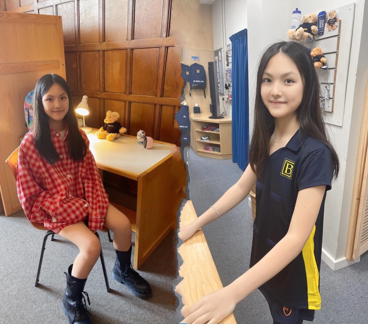 王诗龄|王诗龄留学英国博耐顿女校,穿上校服美成了偶像剧女主角!