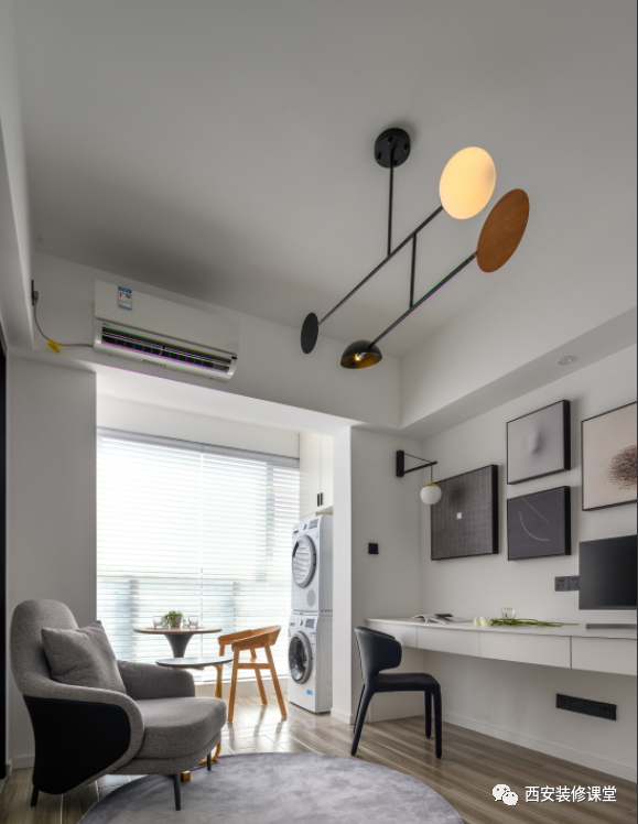 50m2一室一厅拆除墙体,牺牲客厅成就书房