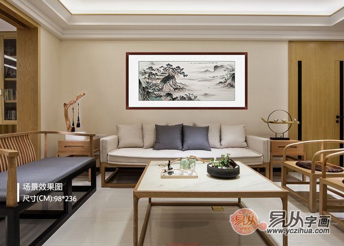 家中挂画 靓丽的山水画带来清新享受