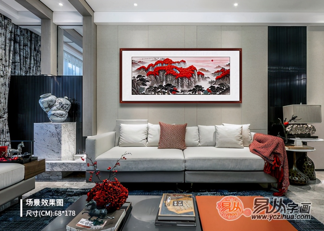 沙发墙装饰画选择有技巧 有钱人都是这么选的