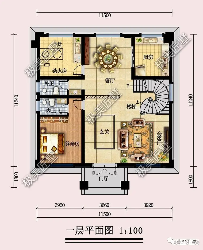 回老家建房，这款简欧风就可以参考，有负一层设计！