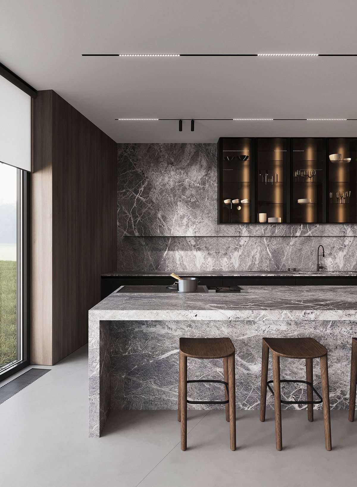 具有清新、现代风格和强烈个性的800平米华丽住宅