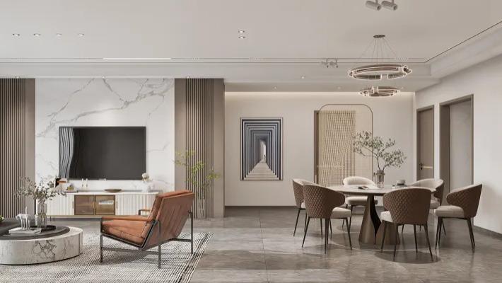 【鲁班装饰】纳东花园146㎡现代简约风格，自在之境。