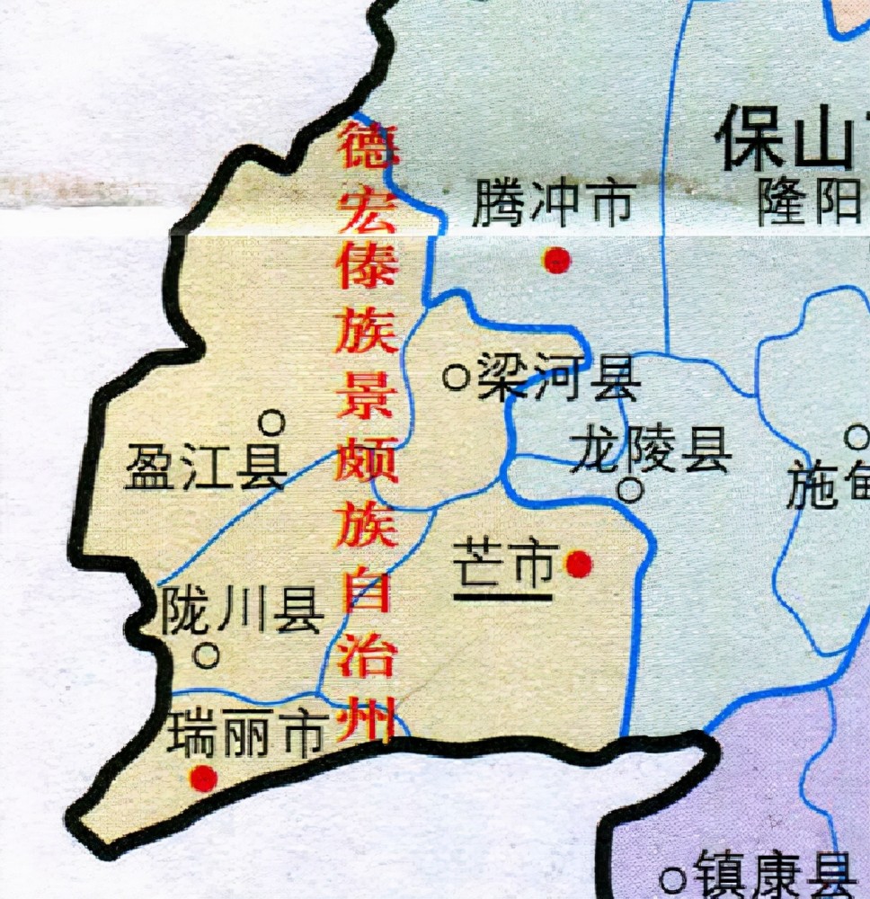 腾冲市行政区划图片