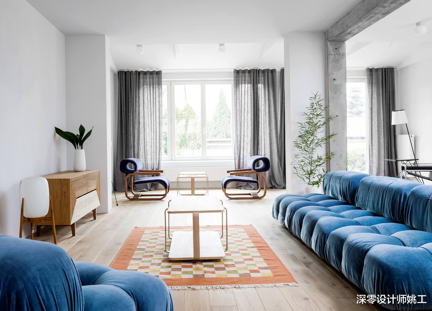 这才是真正的简约,135㎡全屋刷白不单调,铺木质地板更添温馨感