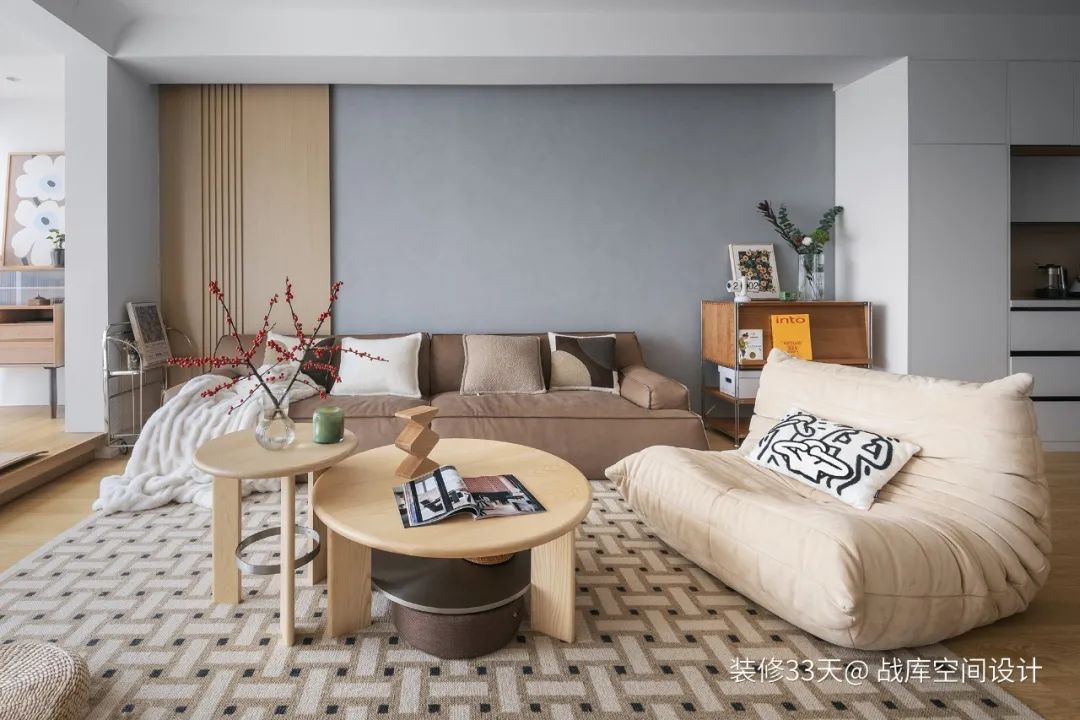 装修设计：140平现代简约LDK一体化四室