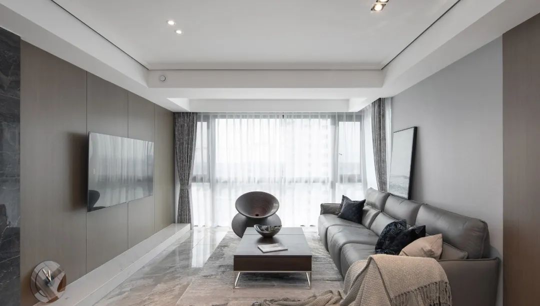 120m2现代质感小三房:酷中带暖,每个角落都是细节!
