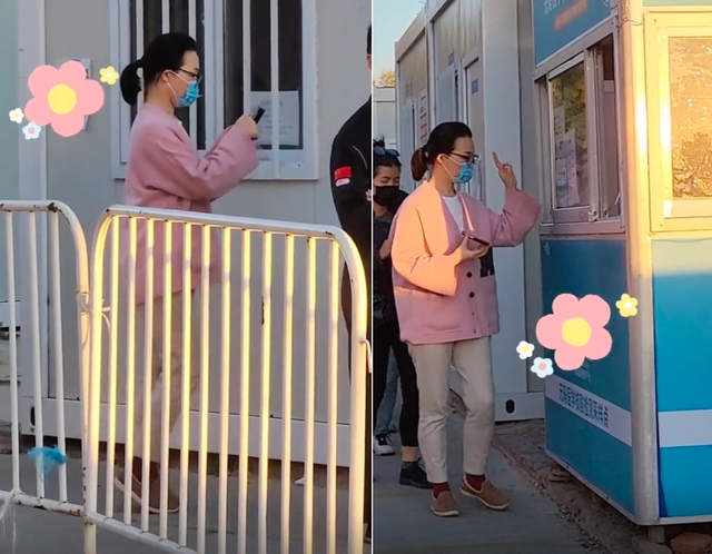 吕薇|51岁吕薇街头排队做核酸!素颜出镜打扮似路人,全程蹦跳太欢快