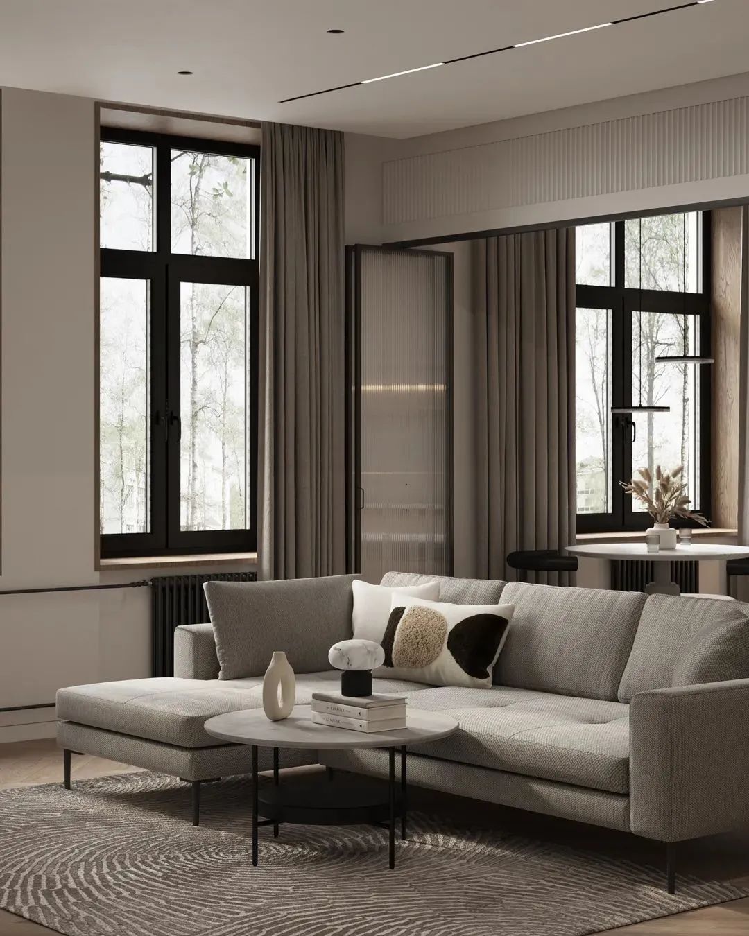 坚持原木+灰色调,她的家高级又温馨,全屋处处是亮点