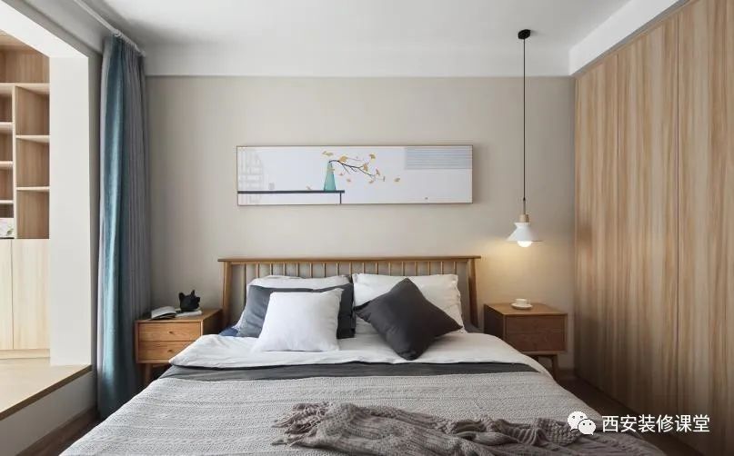 90㎡两室原木风,日式婚房