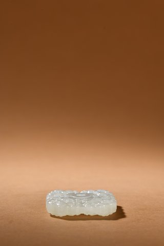 |和田玉兽面把件