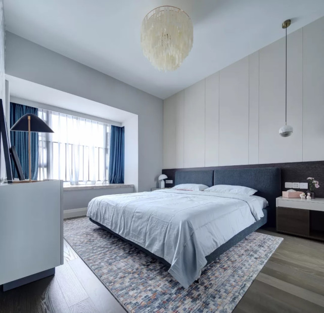 148平现代风四居室,让空间充满了安静舒心的氛围感