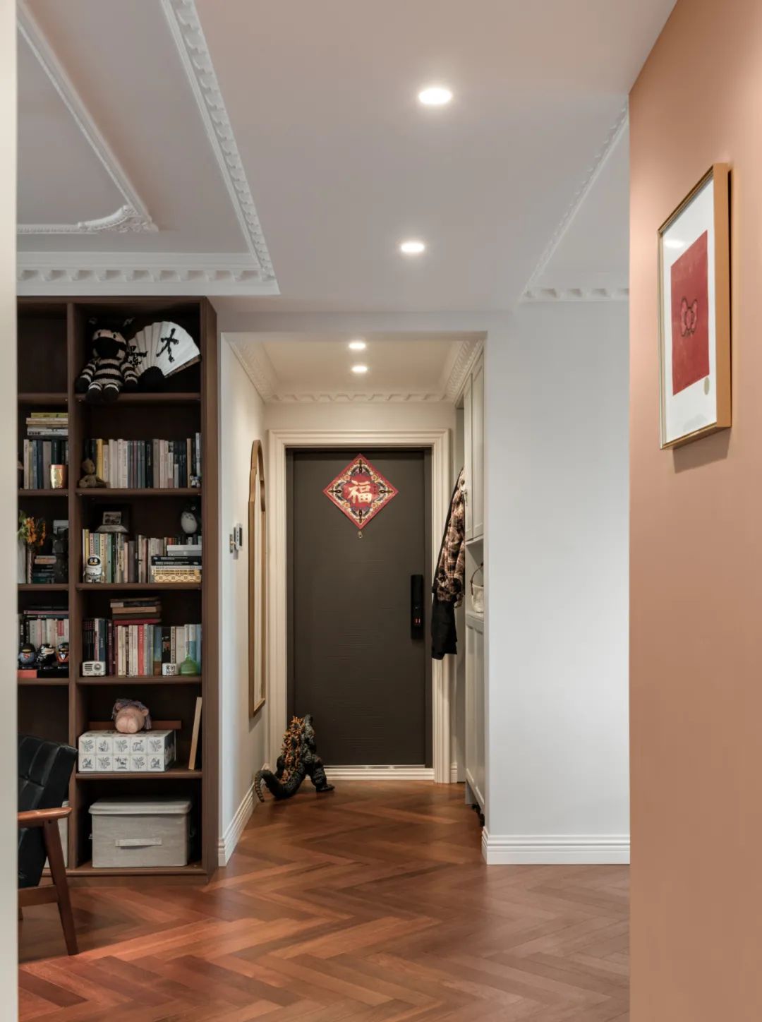 全屋改造丨2人1猫110㎡两室拆改方案,6步改出中古风大格局