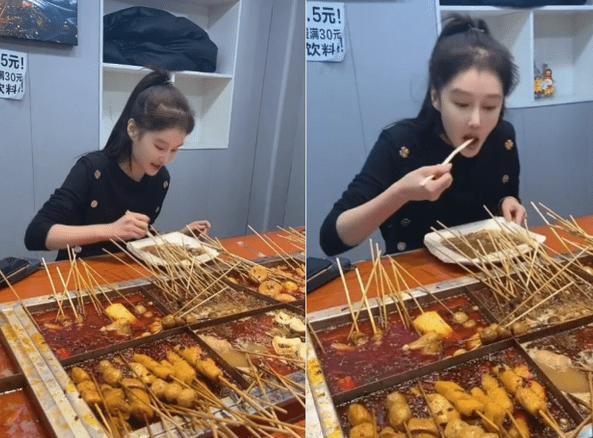 赵本山|赵本山女儿近况曝光,带男友去吃麻辣烫,招呼男友跟人互动