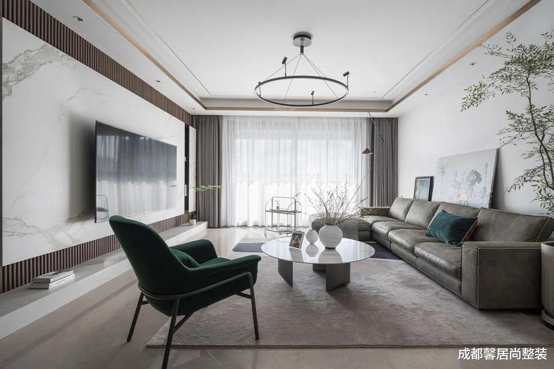 125平简约风,让人眼前一亮的绿色系,光是玄关就美爆了