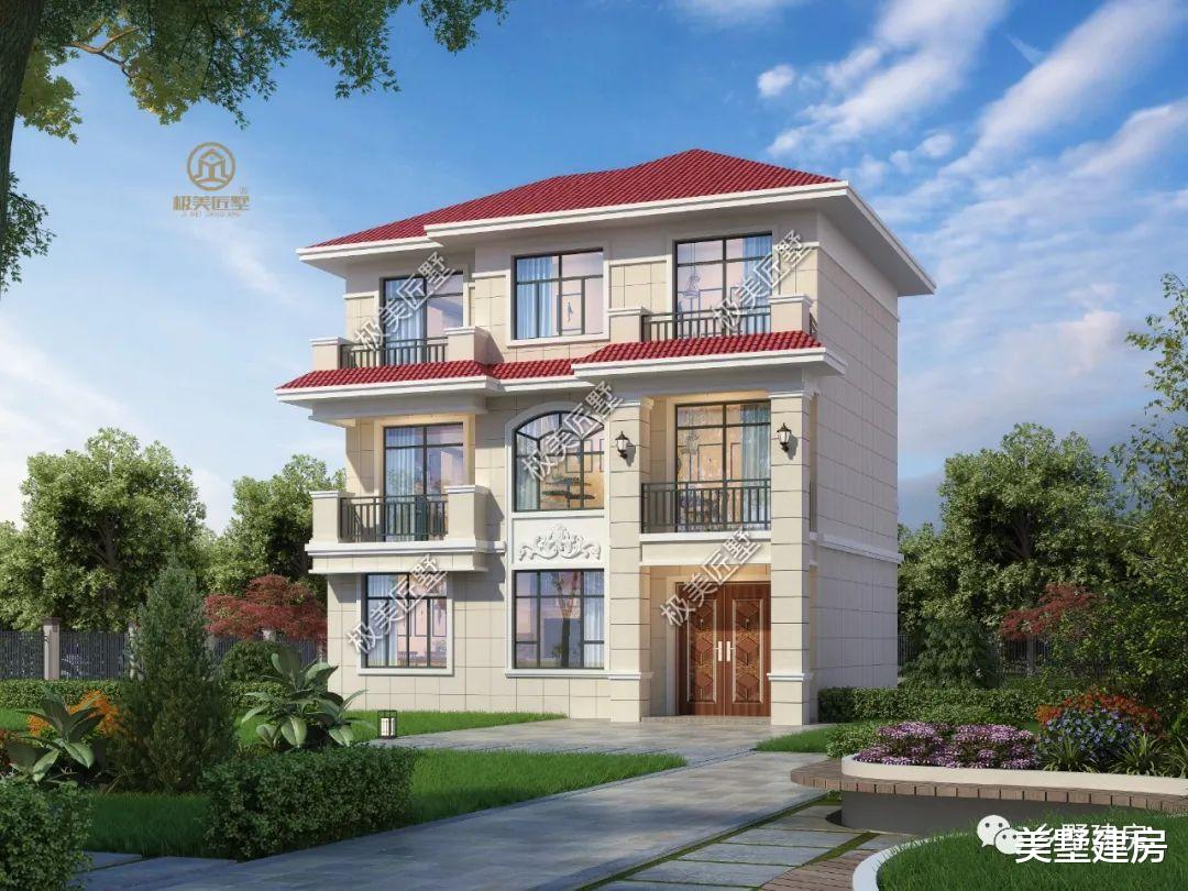 带架空层设计的三层别墅,占地仅88平,你确定不心动?