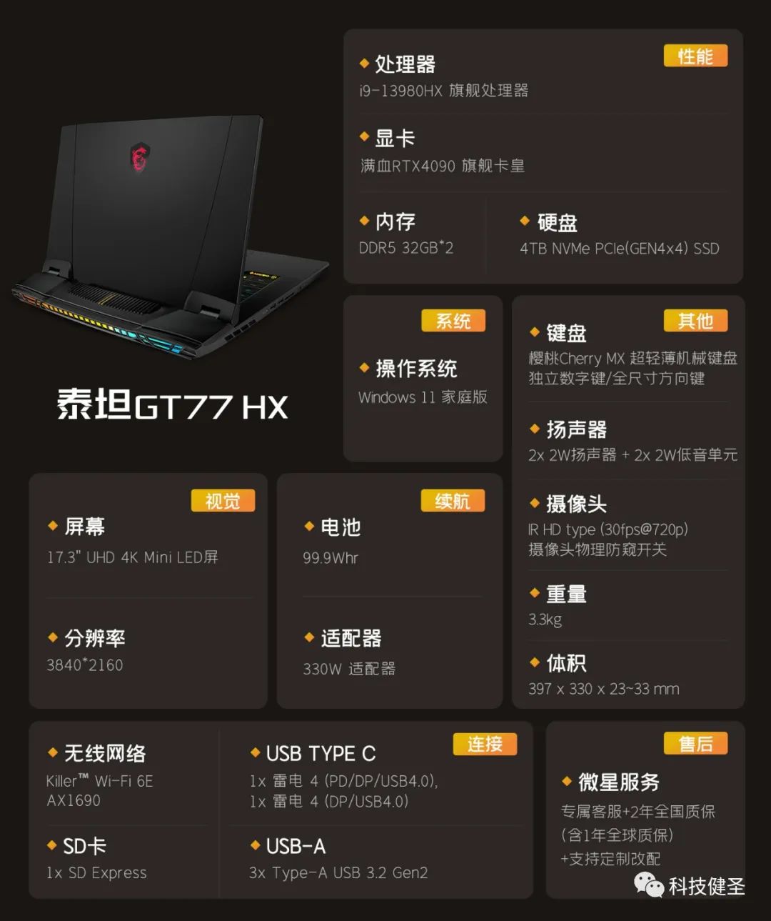 游戏本|34999元起的游戏本领域真天花板！微星泰坦GT77HX凭啥卖这么贵？！