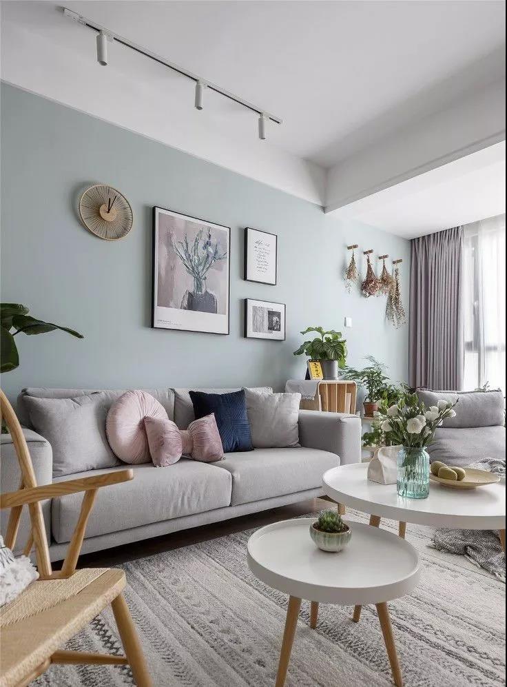 120㎡两居室，融合了北欧与美式元素的风格，让你人倍感舒适。