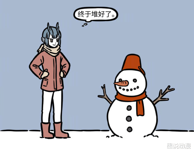 哪吒|非人哉:龙女堆雪人,红孩儿无意中将它破坏,哪吒堆出李靖