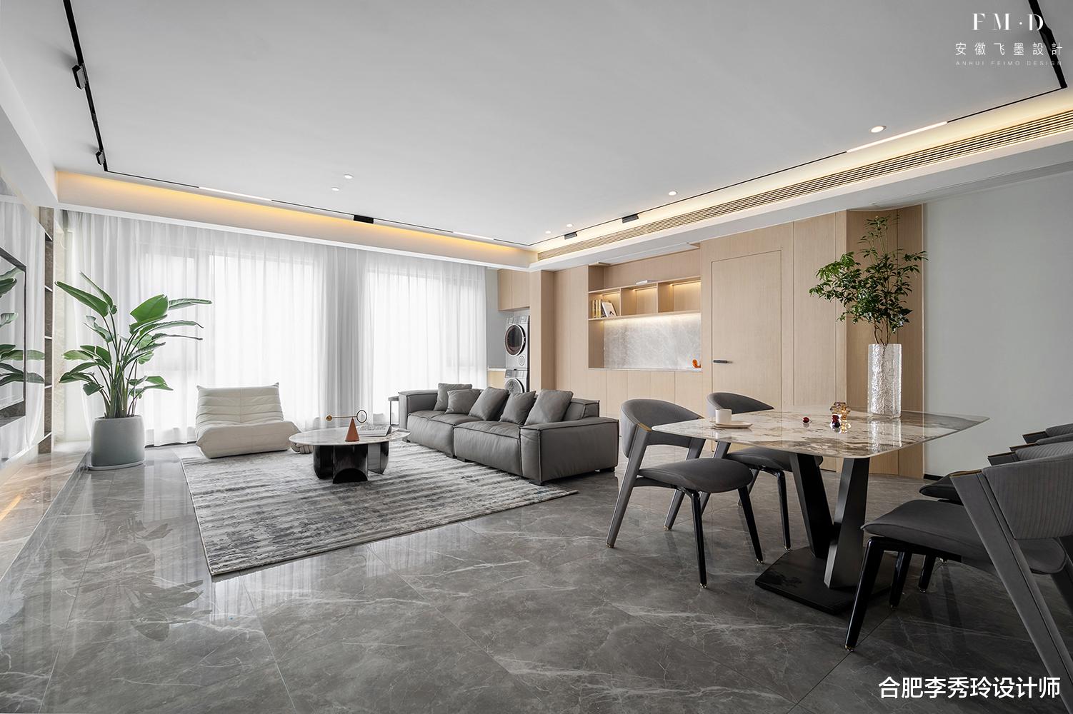 若是客厅阳台打通了，洗衣机我一定要藏起来，这3个方案不会出错