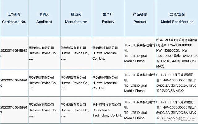 高通骁龙|华为新机开始有“眉目”:分为三款,并有骁龙8和100W快充加持!