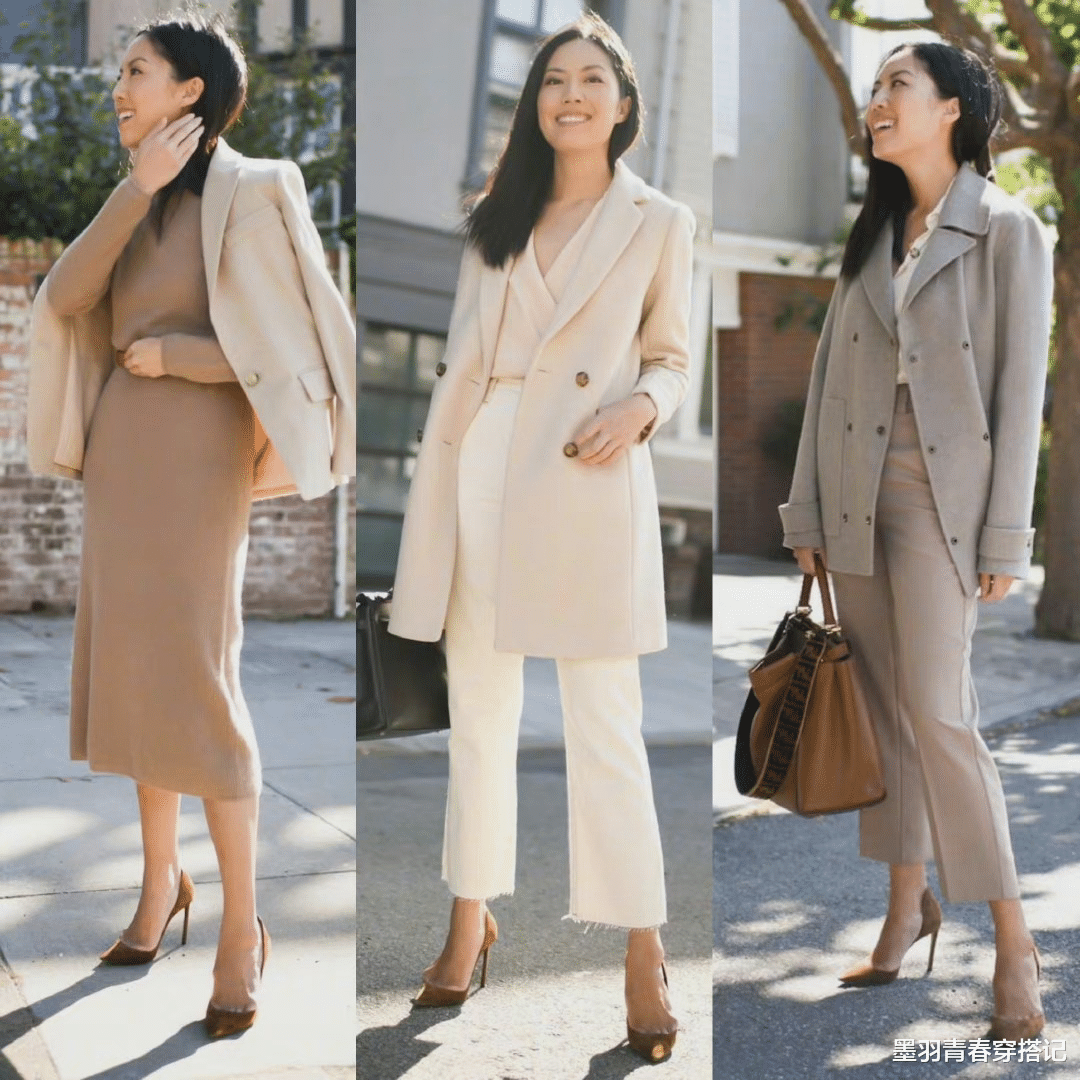 西装|她是我见过西装穿得最优雅大气的博主，干练又有气场