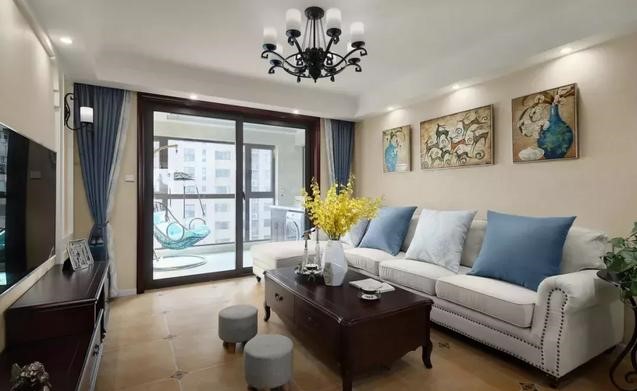 朋友美式风的新房入住，进门玄关柜谁见谁夸，比我家衣帽间还能装