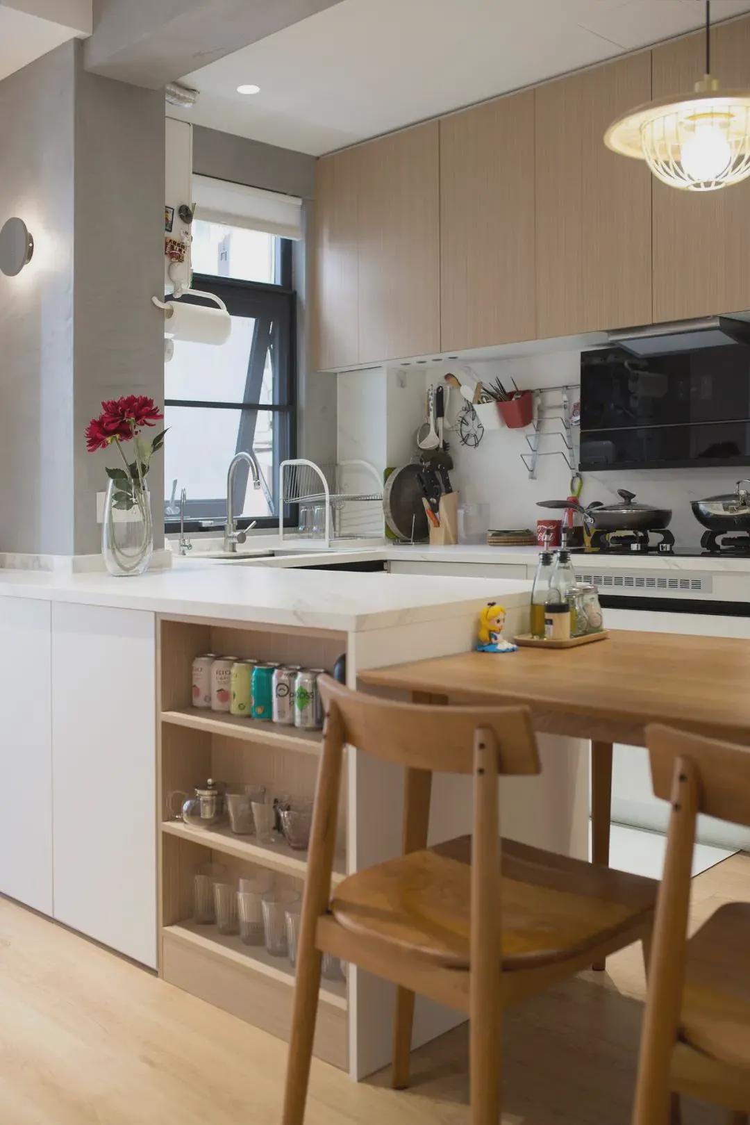 61㎡小两室简约日式装修,拆改后空间更显大,空间一点也不浪费