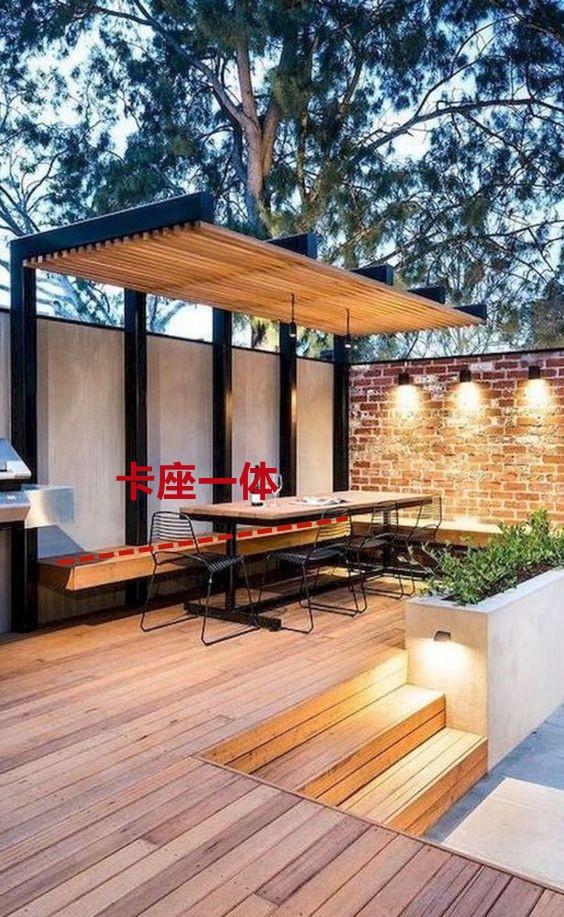 要是有个院子，我也这样装：卡座一体式凉亭，纳凉聊天想想就幸福