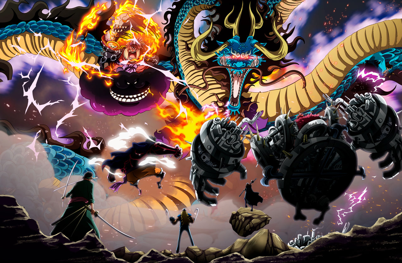 海贼王|海贼王:基德和罗为何不在屋顶放大招呢?五人打双皇不是更容易吗