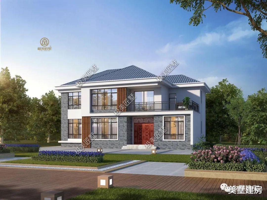 简欧二层自建房,简单却不失气质,回家建房就选它!