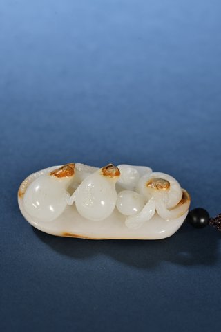 和田玉籽料|和田玉籽料五谷丰登把件