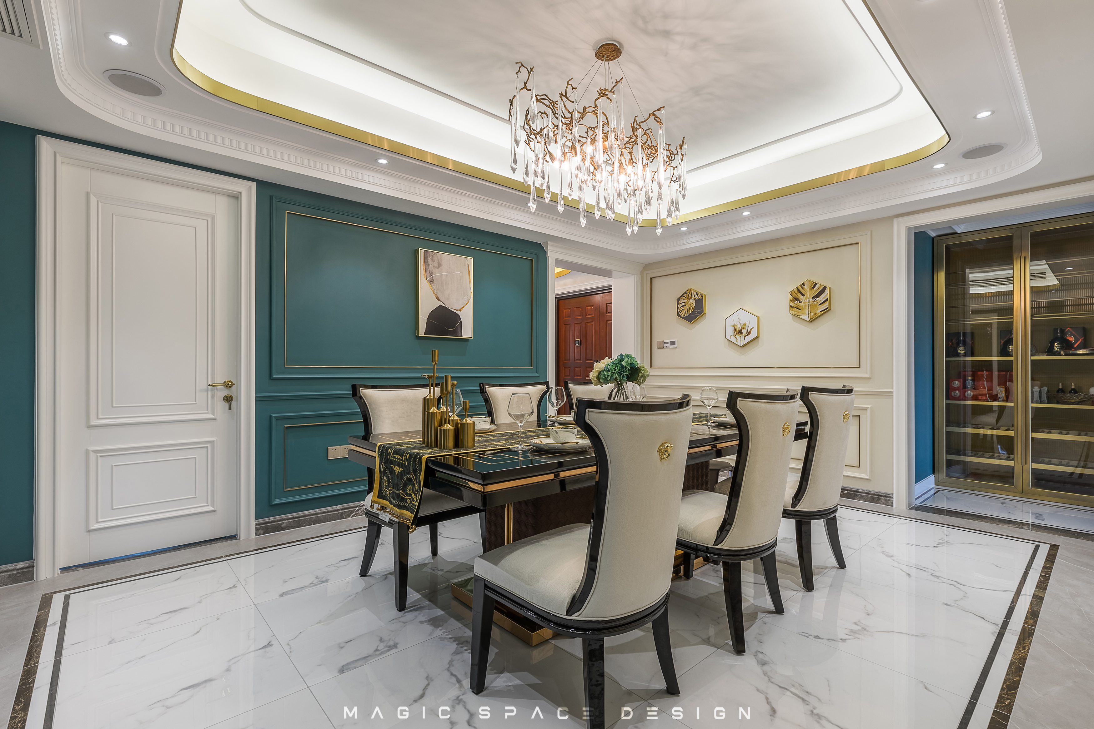 200㎡都市轻奢风,超大客餐厅引人注目!