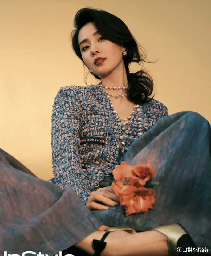 刘诗诗|有一种“贵气”叫刘诗诗,穿淡金色纱裙气质优雅,真是又美又迷人