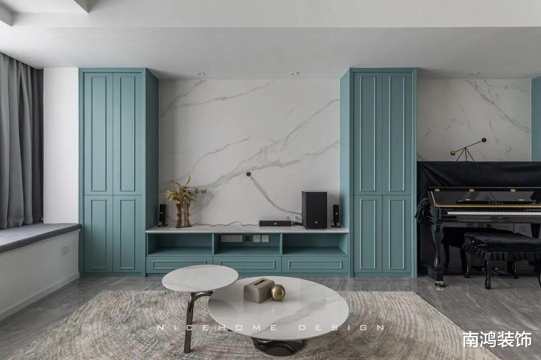 170㎡混搭跃层,湖水绿点缀情调,满载灵动清新!