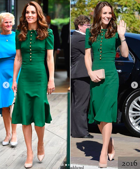 尊龙|王室妯娌三姐妹温网网球赛同台，梅根惨被凯特姐妹夹攻衣品惨败