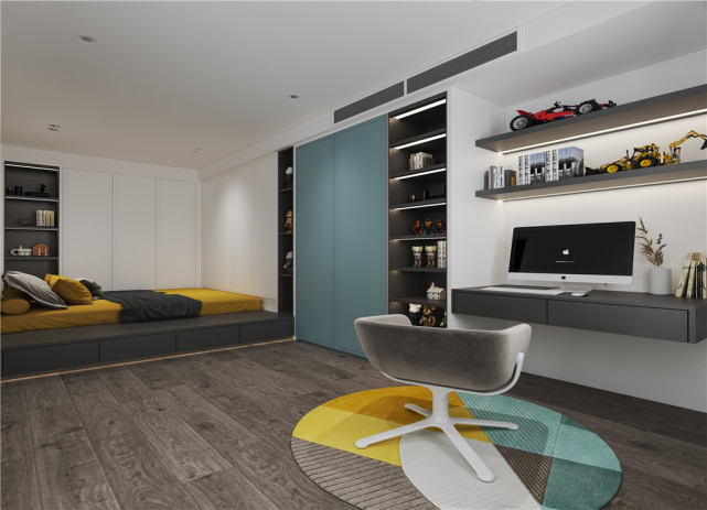 233平复式现代风设计,让人也能看到生活本有的明媚