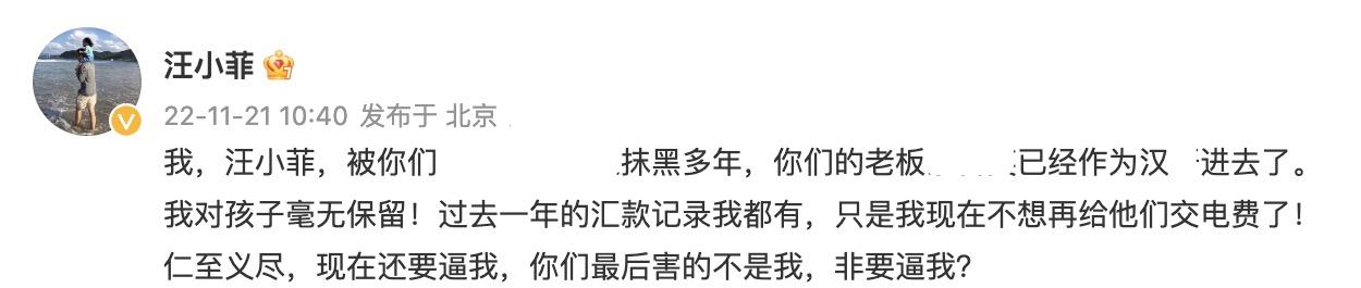 汪小菲|大s起诉前夫拖欠500多万抚养费，汪小菲晒账单回应：不想再交电费
