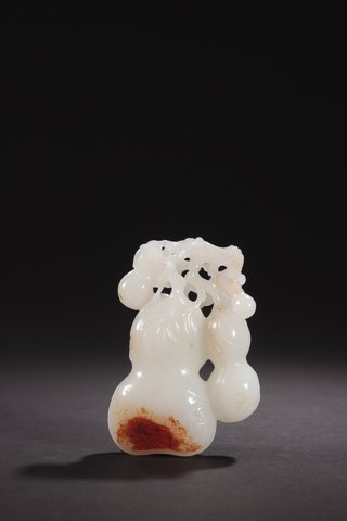 葫芦|清代-和田玉籽料多子多福葫芦挂件