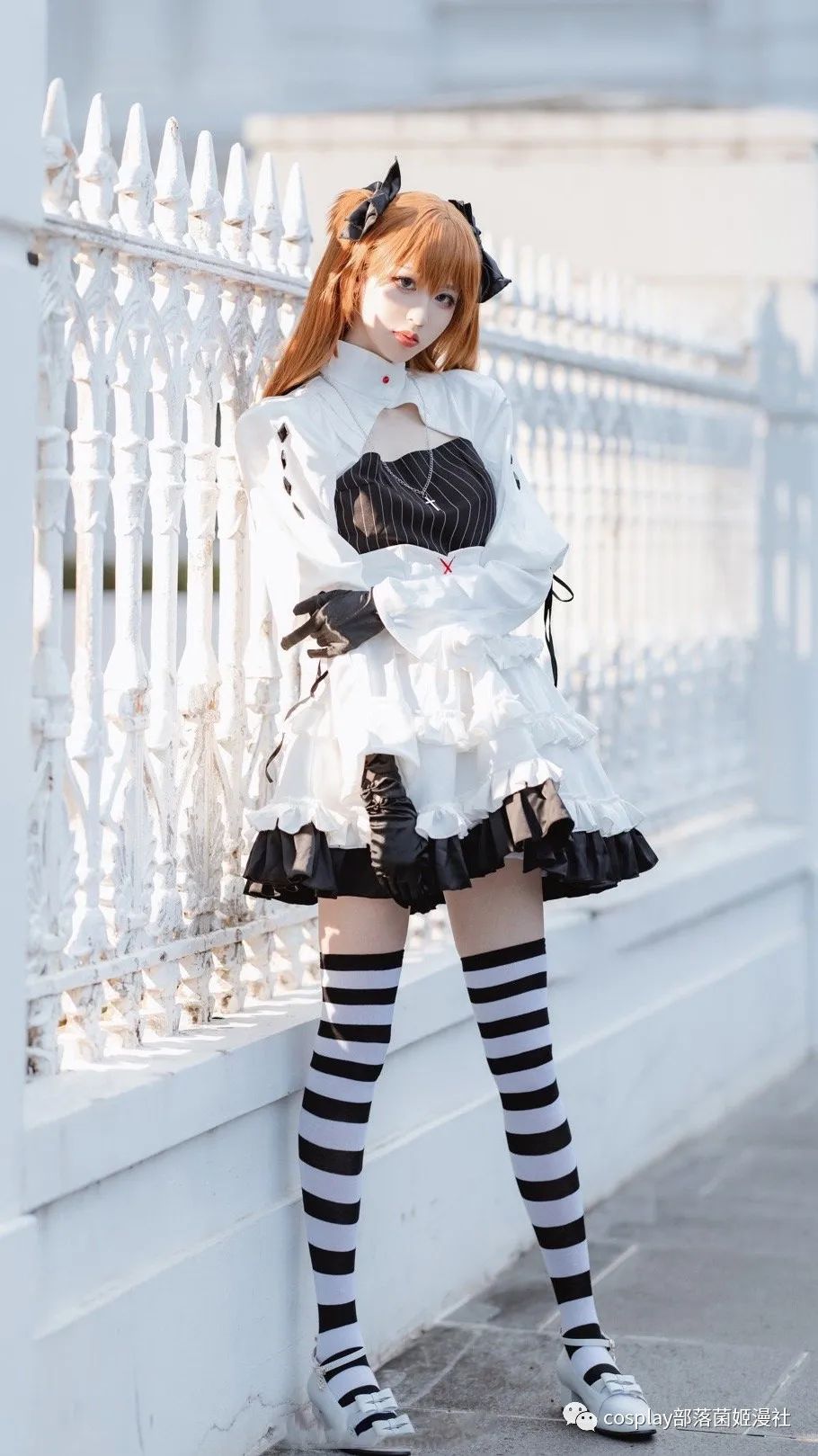 新世纪福音战士|cos：新世纪福音战士白色哥特香香cos正片@猫梨梨