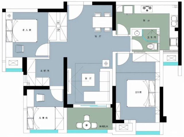原木+白色，87㎡小户型，打造质朴纯粹的空间！