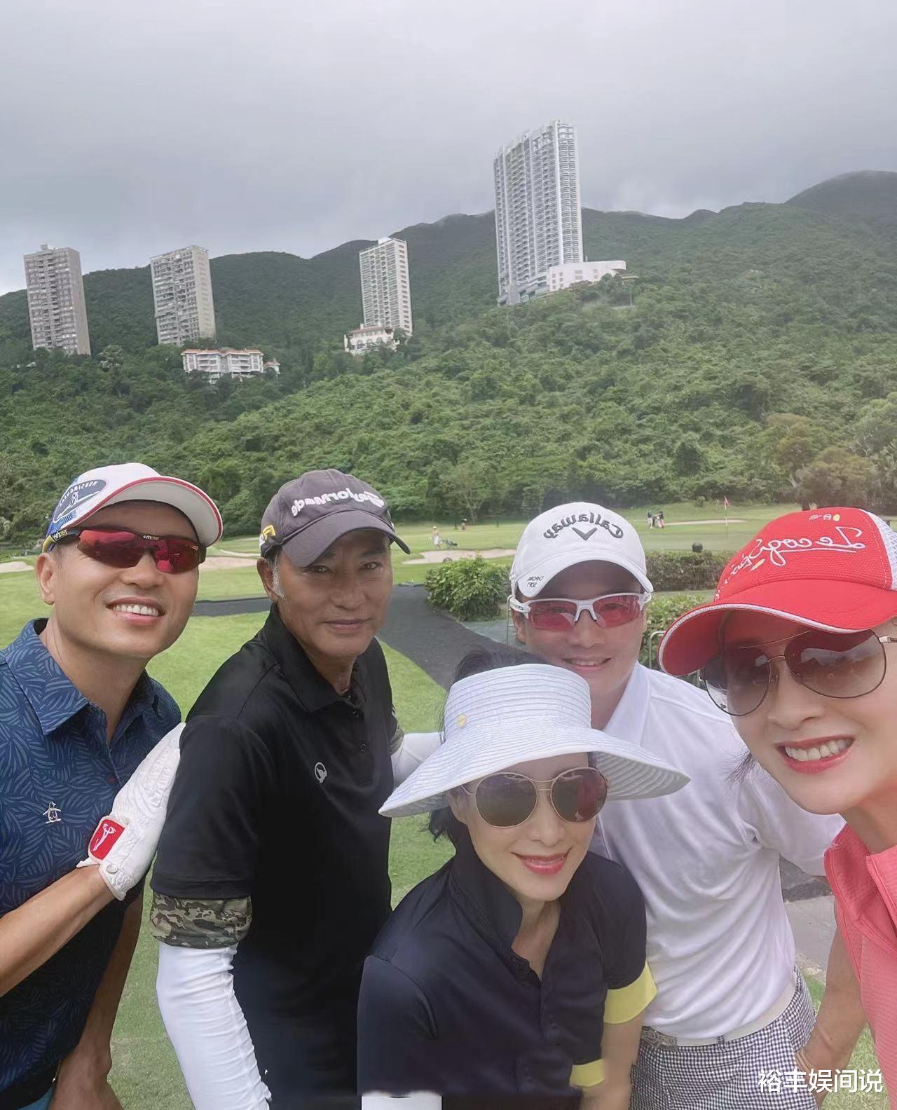 梁佩瑚|港姐梁佩瑚携富豪老公打球！任达华惊喜亮相，两鬓斑白老态尽显