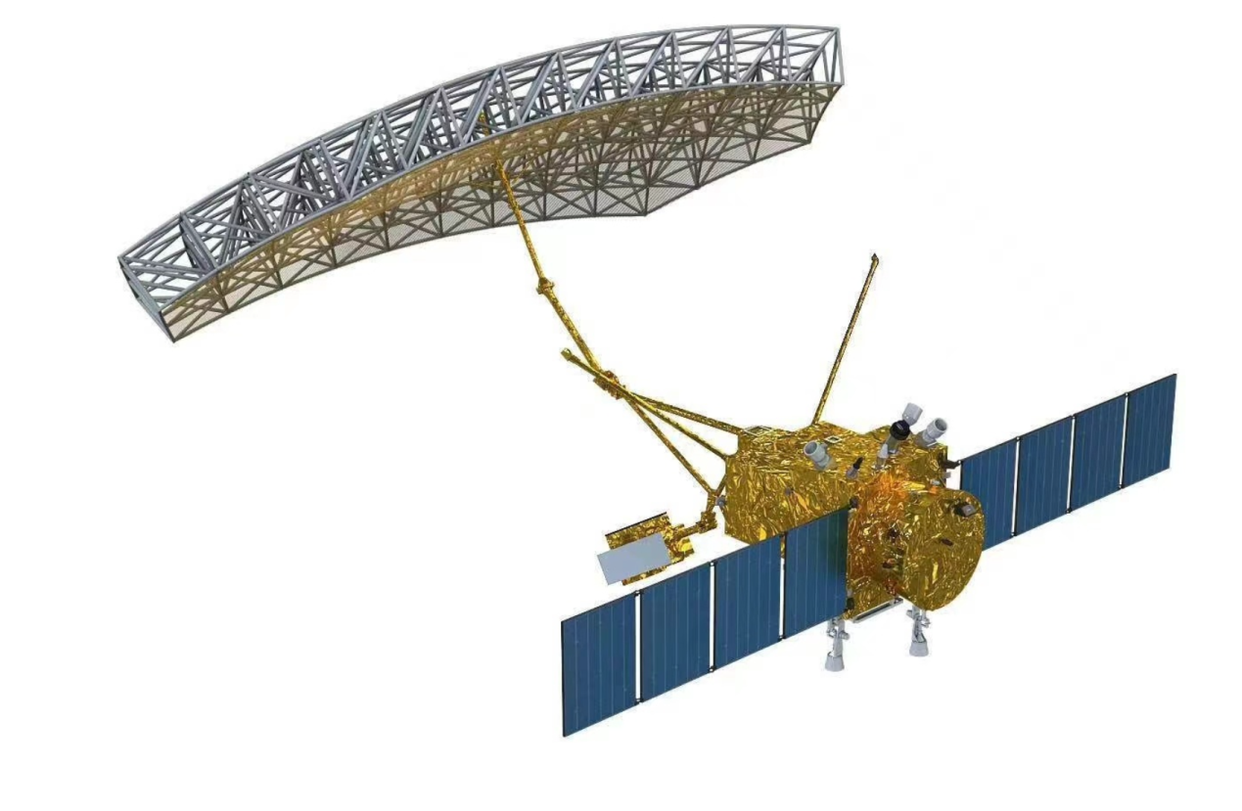 美国卫星扫描地球,太空撑开100米大伞,中国新卫星也突破此技术!
