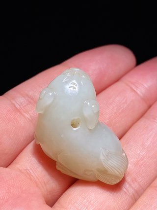 奇石|瑞兽 狮形坠 把件 挂件