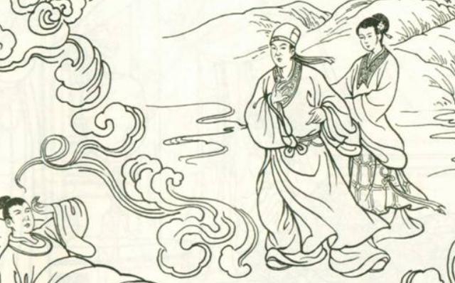 庄子假死考验妻子,妻子为给其它男子治病,劈开庄子棺椁取其脑髓