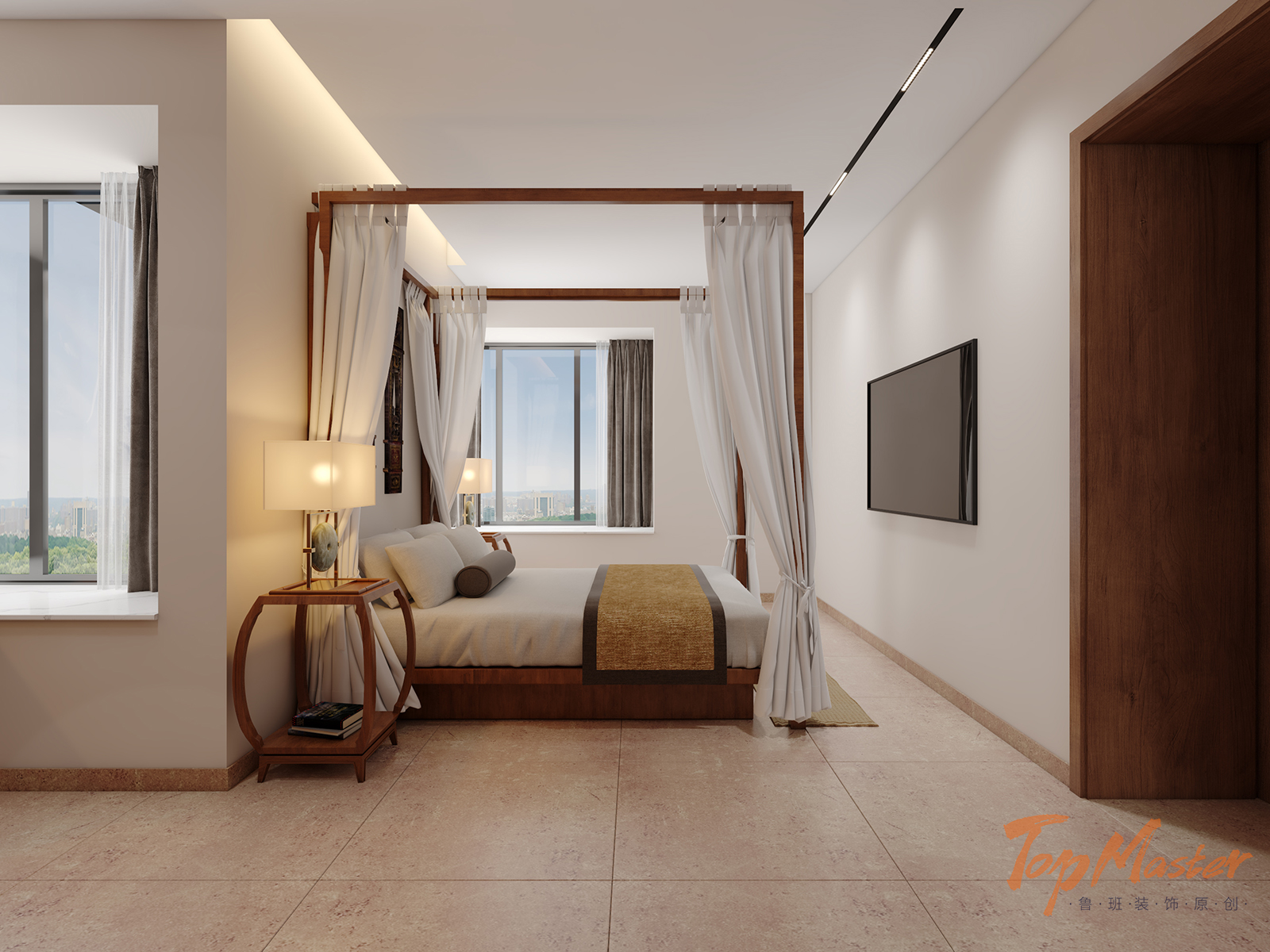 【鲁班装饰】曼弄金湾88m2新中式风格 简约清爽