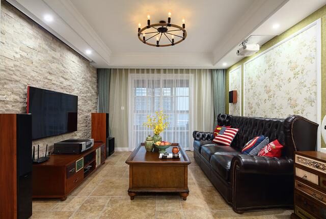 晒晒我家120㎡新房,电视背景墙你应该没见过,客厅立马高大上!