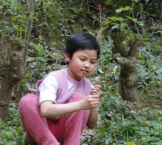 |采蘑菇的小洁在山洞里躲雨，捡到两颗小石头，经验证竟然是玉石