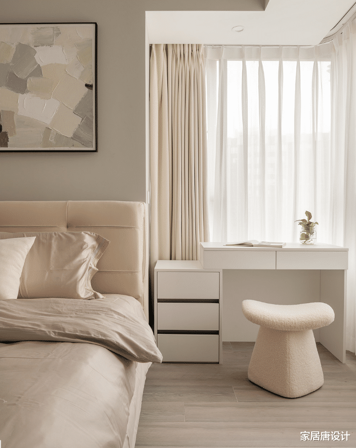 85平的独居室,素雅设计为主更显轻松,满足女主的需求